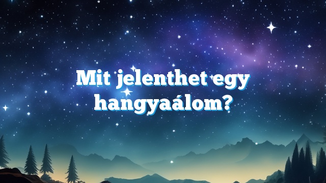 Mit jelenthet egy hangyaálom?