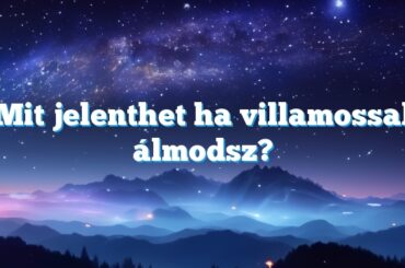 Mit jelenthet ha villamossal álmodsz?